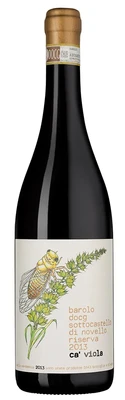 Вино красное сухое Ca'Viola Sotto Castello di Novello Riserva Barolo, 0.75 л 2013
