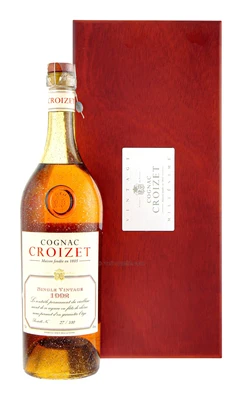 Коньяк Croizet Vintage, 0.7 л 1992, в деревянной подарочной упаковке