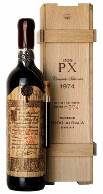 Херес Bodegas Toro Albala Don PX Convento Seleccion, 0.75 л 1974, в деревянной подарочной упаковке