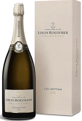 Вино игристое белое брют Louis Roederer Collection 242, 0.75 л в подарочной упаковке
