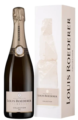 Шампанское белое брют Louis Roederer Collection 245, 0.75 л в подарочной упаковке