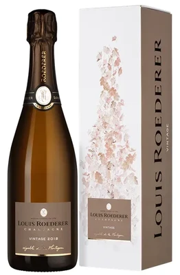 Шампанское белое брют Louis Roederer Brut Vintage, 0.75 л 2018, в подарочной упаковке графика