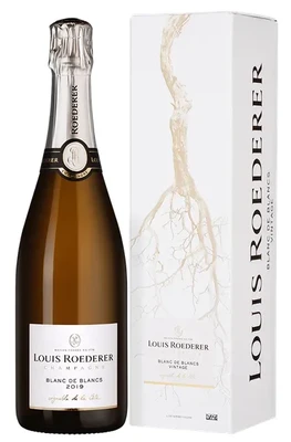 Вино игристое белое брют Louis Roederer Brut Blanc de Blancs, 0.75 л 2019, в подарочной коробке графика
