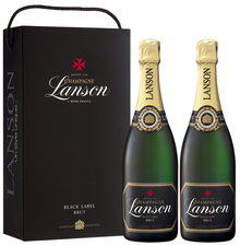Набор Шампанское белое брют «Lanson Black Label»