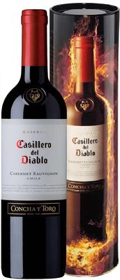 Вино красное сухое «Casillero del Diablo Cabernet Sauvignon Reserva» в металлической коробке