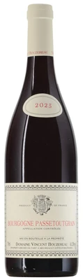 Вино красное сухое Domaine Vincent Bouzereau Bourgogne Passetoutgrains AOC, 0.75 л 2023