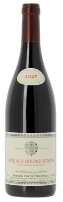 Вино красное сухое Domaine Vincent Bouzereau Coteaux Bourguignons AOC Rouge, 0.75 л 2023