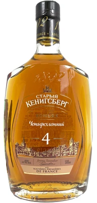 Коньяк российский Старый Кенигсберг 4 года, 0.5 л