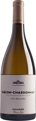 Вино белое сухое Vuillemez Pere et Fils Macon-Chardonnay Les Beluses AOC, 0.75 л 2022
