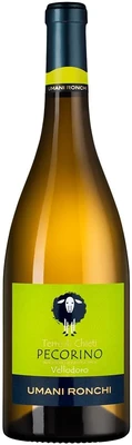 Вино белое сухое Umani Ronchi Vellodoro Pecorino Terre di Chieti IGT, 0.75 л 2024