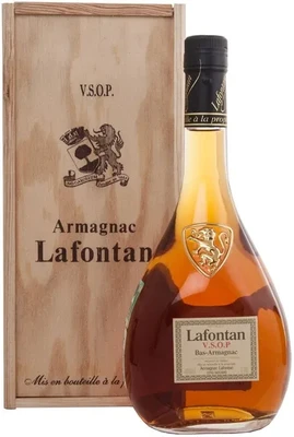 Арманьяк Lafontan VSOP Bas-Armagnac AOC, 0.7 л в деревянной упаковке