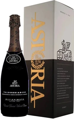 Вино игристое белое сухое Astoria Valdobbiadene Prosecco Superiore DOCG Millesimаto, 0.75 л в подарочной упаковке