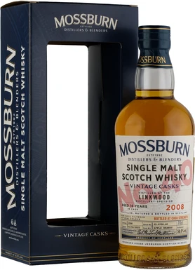 Виски шотландский Mossburn Vintage Casks No.40 Linkwood, 0.7 л 2008 в подарочной упаковке