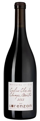 Вино красное сухое Domaine Bruno Lorenzon Mercurey 1-er Cru Carline Clos des Champs Martin AOC, 0.75 л 2022