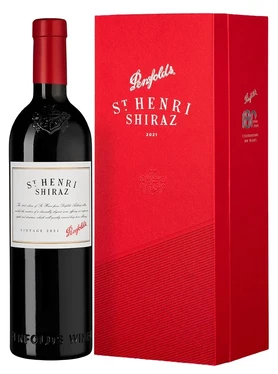 Вино красное сухое Penfolds St Henri Shiraz, 0.75 л 2021, в подарочной упаковке