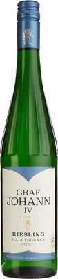 Вино белое полусухое Graf Johann IV Riesling Halbtrocken Rheingau, 0.75 л 2025