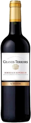 Вино красное сухое Dourthe Grands Terroirs Bordeaux Superieur AOC, 0.75 л 2023