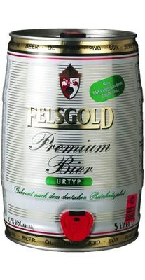 Пиво «Felsgold Premium, 5 л» кегля