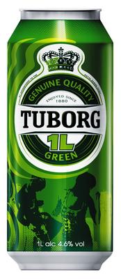 Пиво «Tuborg Green, 1 л» в жестяной банке