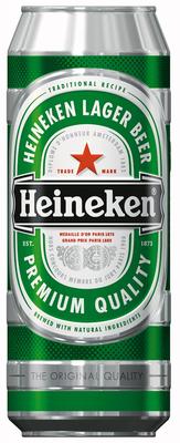 Пиво «Heineken, 0.5 л» в жестяной банке