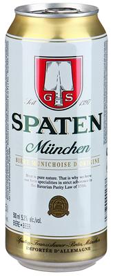 Пиво «Spaten Munchen» в жестяной банке