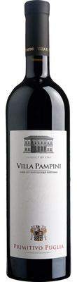 Вино красное сухое «Villa Pampini Primitivo» 2014 г.