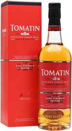 Виски шотландский «Tomatin Cask Strength» в подарочной упаковке
