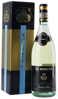Вино белое сухое «La Scolca Gavi dei Gavi» 2014 г. в подарочной упаковке