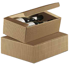 Коробка с маркировкой «UNICA 2 bottiglie "Sacco"»