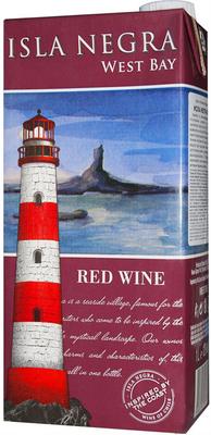 Вино красное полусухое «Isla Negra West Bay (Tetra Pak)»