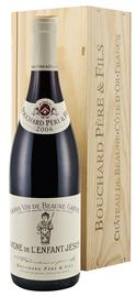 Вино красное сухое «Bouchard Pere et Fils Beaune Premier Cru Greves Vigne de l'Enfant Jesus» в подарочной коробке (дерево)