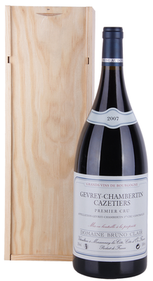 Вино красное сухое «Gevrey-Chambertin Premier Cru "Cazetiers» 2006 г. в подарочной упаковке