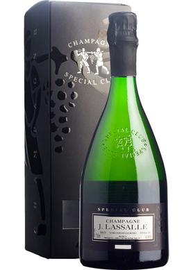 Вино игристое белое брют «Champagne Premier Cru Chigny-Les-Roses Special Club» 2007 г. в подарочной упаковке