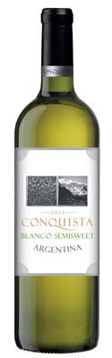 Вино белое полусладкое «Conquista» вино защищенного географического указания, категории ИП Мендоса