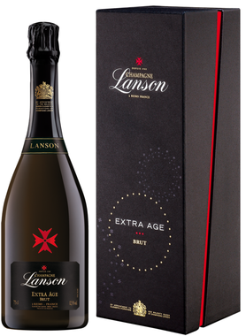 Шампанское белое брют «Lanson Extra Age» в подарочной упаковке