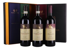 Набор Вино красное сухое «Вертикальный Сет Аппарита, Казучча и Беллавста» 3 бут в подарочной упаковке