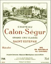 Вино красное сухое «Chateau Calon-Segur» 2009 г.