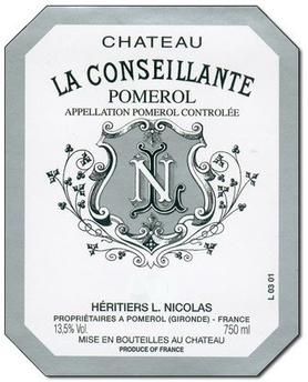 Вино красное сухое «Chateau La Conseillante Pomerol» 2003 г.