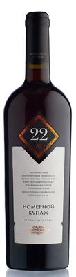 Вино красное сухое «Купаж №22» географического наименования