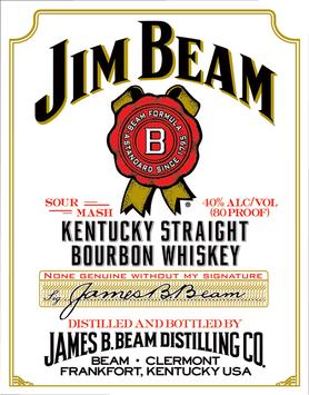 Виски американский «Jim Beam» фляга