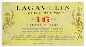 Виски шотландский «Lagavulin 16 years old» в подарочной упаковке
