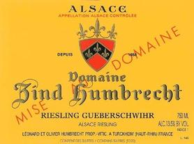 Вино белое полусухое «Domaine Zind-Humbrecht Riesling Gueberschwihr» 2008 г.