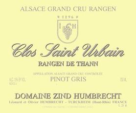 Вино белое полусухое «Domaine Zind-Humbrecht Pinot Gris Clos Saint Urbain Rangen de Thann Grand Cru» 2006 г.