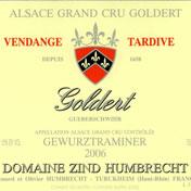 Вино белое полусухое «Domaine Zind-Humbrecht Gewurztraminer Goldert Grand Cru» 2004 г.