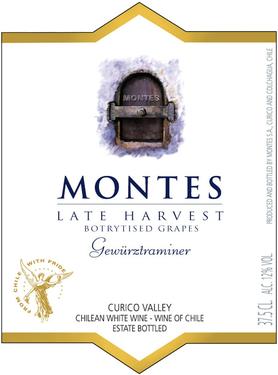 Вино белое сладкое «Montes Late Harvest» 2012 г.
