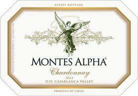 Вино белое сухое «Montes Alpha Chardonnay» 2013 г.