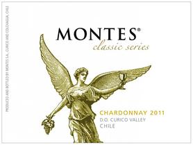 Вино белое сухое «Montes Chardonnay» 2011 г.