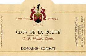 Вино красное сухое «Domaine Ponsot Clos de la Roche Grand Cru Cuvee Vieilles Vignes» 2010 г.