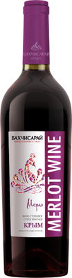 Вино столовое красное сухое «Бахчисарай Мерло»