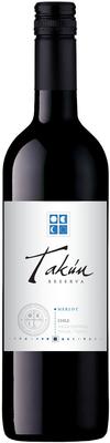 Вино красное сухое «Takun Merlot Reserva» 2014 г.